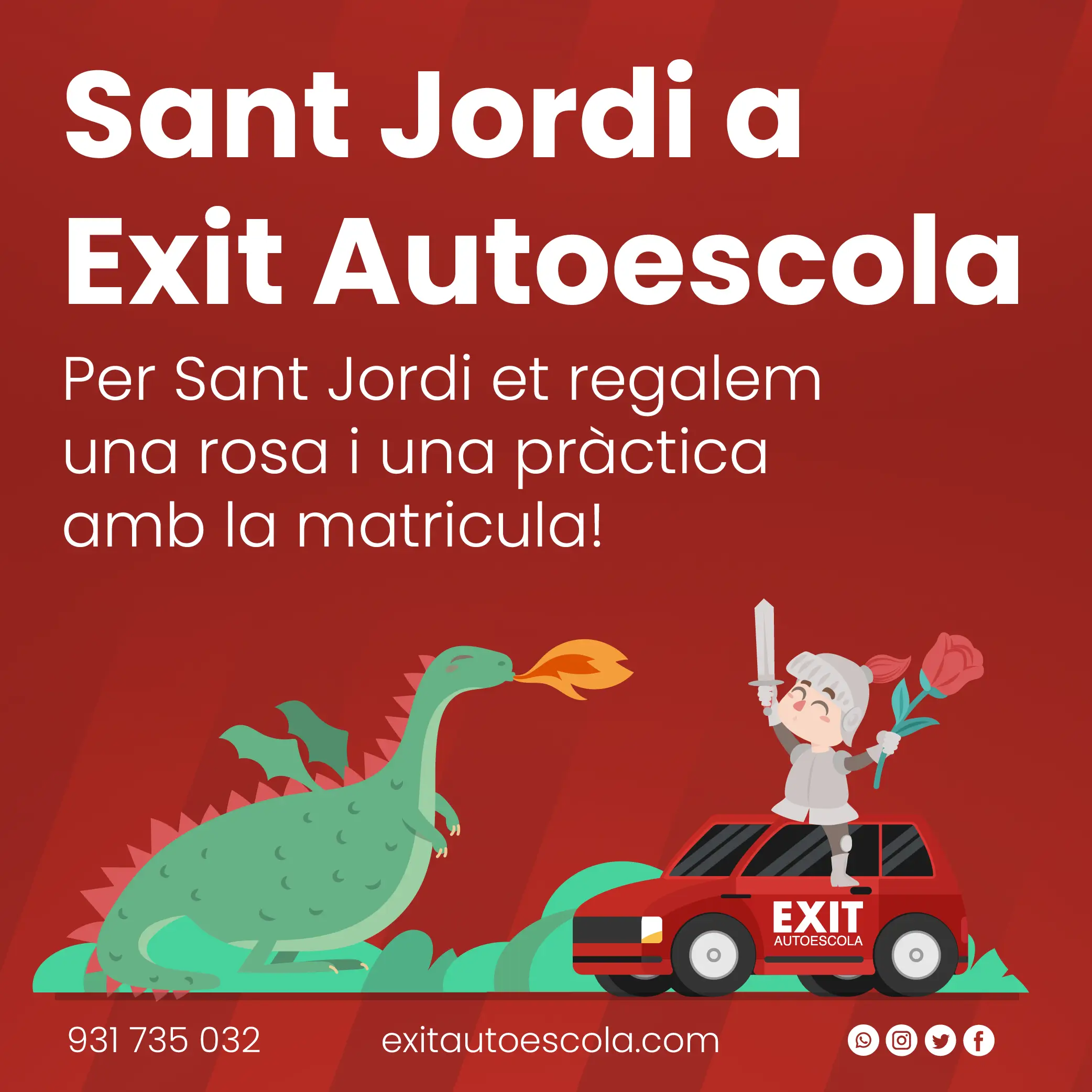 Sant jordi Exit autoescola
